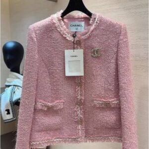Chanel Light Pink Tweed Blazer